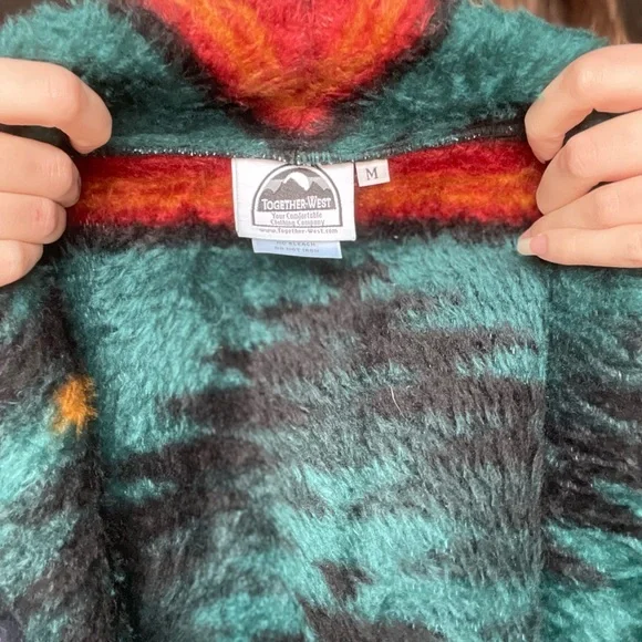 Vintage western fuzzy sweater / blazer - Picture 6 of 6